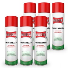 6er SetBallistol Universalöl 6x 400ml Spraydosen - Waffenöl Kriechöl Schmieröl
