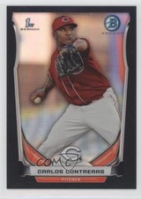 2014 Bowman Prospects Chrome Black Refractor 85/99 Carlos Contreras #BCP65 0c2