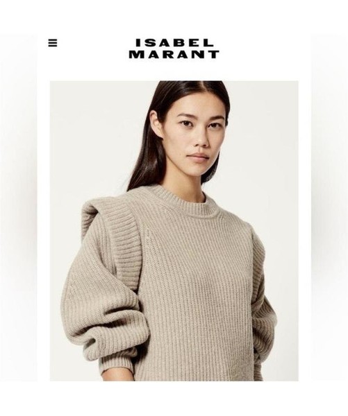 Damen Isabel Marant Pullover Beige Wolle S