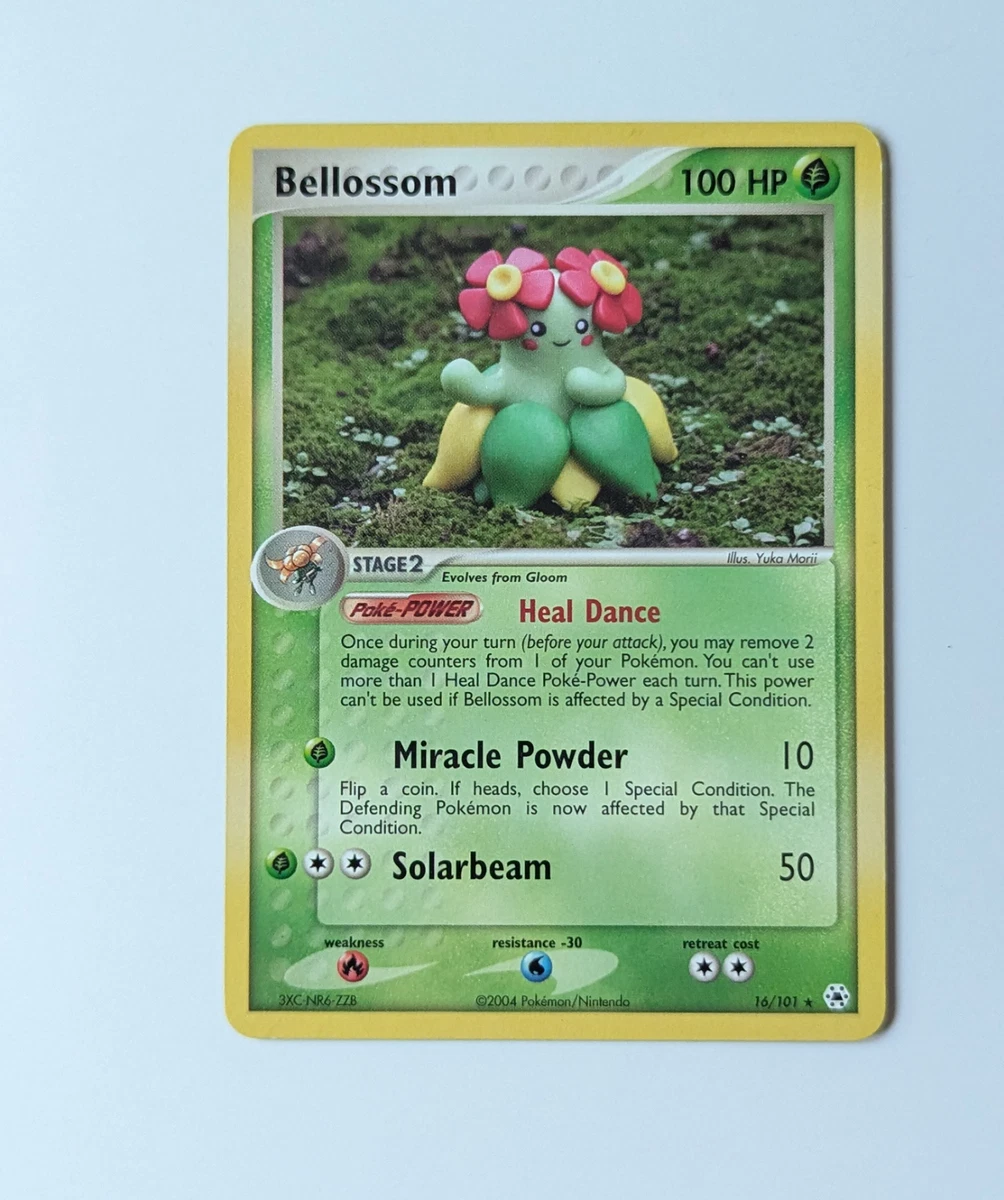 bellossom pokemon card value Pokemon Bellossom Neo Genesis Card Holo Glitter 3D Art Shadow Box