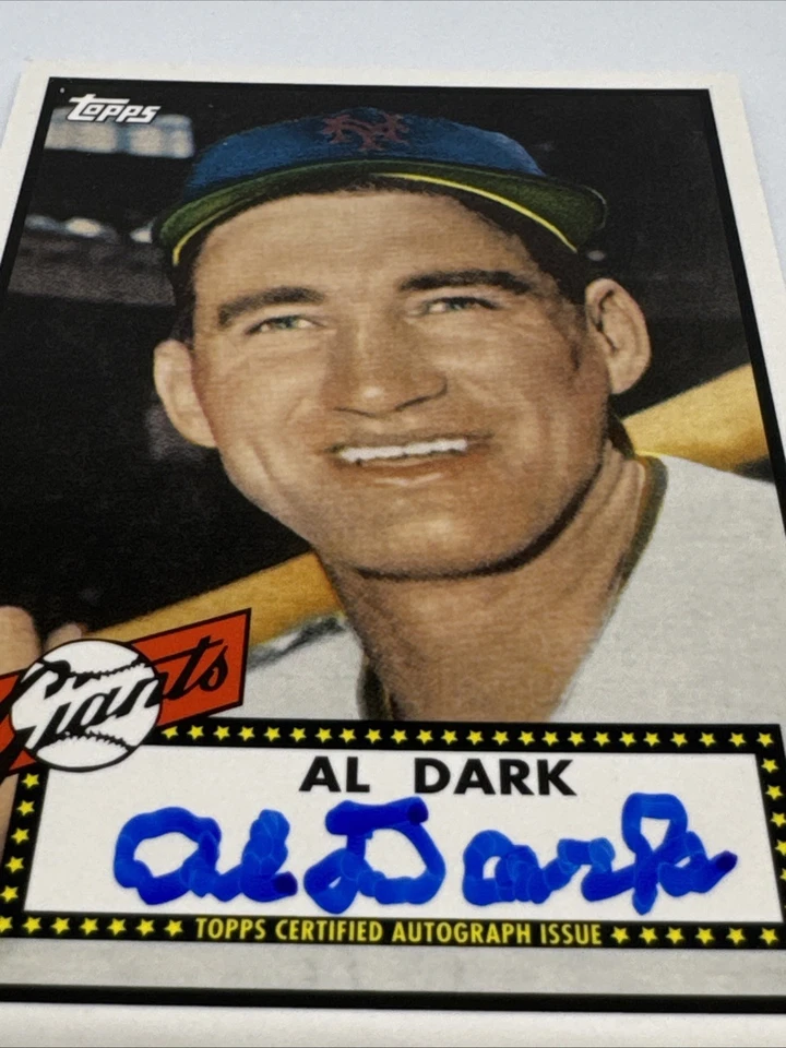 Autógrafos Topps Lineage 2011 reimpresión Al Dark #RA-AD New York Giants Foto 2 de 4