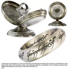 Der Herr der Ringe - Der Eine Ring aus Edelstahl (silber) (Ringgr&ouml;&szlig;e: 10)