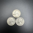 Washington Silver Quarters 3 Different Date