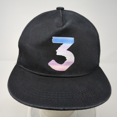 Chance Rapper The Number 3 Strapback 5 Panel Cap Black One Size
