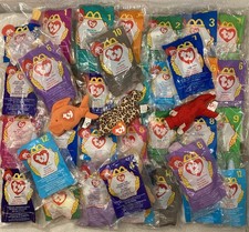 Vintage Lot of 37 McDonald  s Happy Meal Ty Beanie Babies. Most are new in bag 