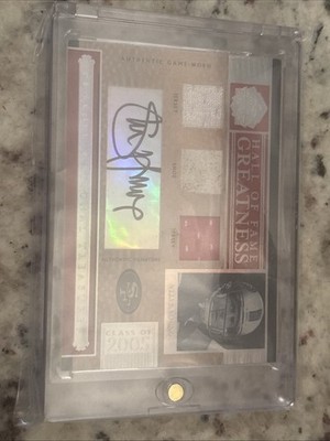 2006 Playoff National Treasures - Hall of Fame Materials Auto Steve Young /49