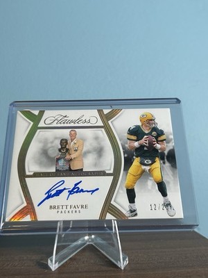 2025 Panini Flawless Brett Favre #HOF-BFE Hall of Fame Autograph 12/25 Packers
