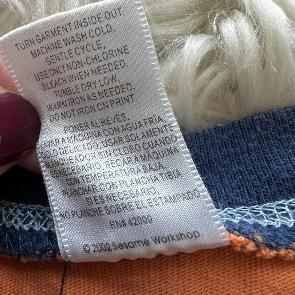 Camiseta Gráfica De Colección Y2K Plaza Sésamo Elmo Surf Niño Pequeño Talla 5T Foto 4 de 4