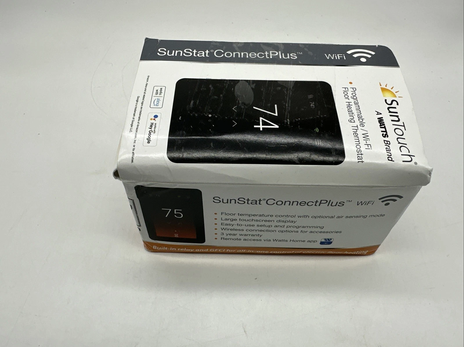 Suntouch Sunstat Connect Plus Touchscreen Programmable Smart Wi-Fi Thermostat