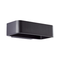 Brilliant | Golda Led AußEnwandleuchte 22X13Cm Schwarz | 1X Led Integriert, 7W L