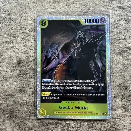 Gecko Moria OP14-104 The Azure Sea's Seven Foil One Piece TCG English