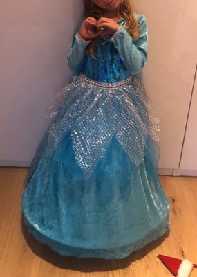 Elsa Kleid 98/104 3-4 Jahre Glitzer 