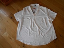 NWT Hilary Radley Womens Ivory  Short Sleeve Top Size XXL