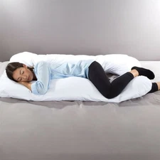 Full Body Bed U Shaped Pillow Removable Cover Support Comfortable Sleeping Aid
