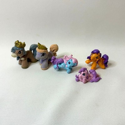 Mini Ponies Lot of 5 MLP g3 minis and 2 filly princess ponies flocked 