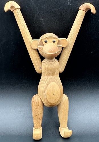 Vintage Kay Bojesen Style Teak Wood Hanging Monkey Japan MCM - Picture 13 of 17