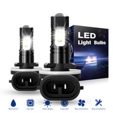 For Dodge Ram 1500 2500 3500 1999 2000-2001 2x 881 White LED Fog Lights Bulbs