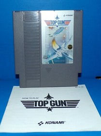 P.O.W. Prisoners Of War and Top Gun Nintendo Entertainment 1988 NES Auth Working