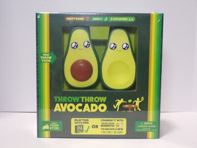 Throw Throw Avocado 2021 Exploding Kittens Dodgeball Card Game Sealed 070524WT