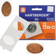 M&uuml;nzr&auml;hmchen 50x50 selbstklebend f&uuml;r pressed Pennies Souvenierm&uuml;nze Quetschm&uuml;nze