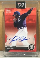 2021 TOPPS NOW Opening Day #OD-108D MIGUEL CABRERA DETROIT TIGERS RED AUTO 1/10