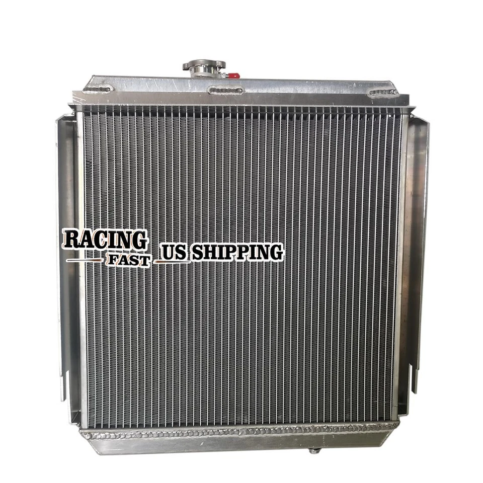 Radiador Aluminio 2 Filas para Land Rover Serie 2A / 3 2.3L Diesel Gas Pulido Foto 2 de 4