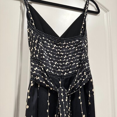 ted baker black silk dress LUCERN