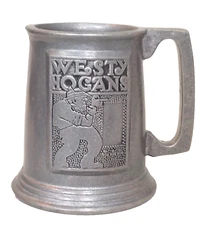 Vintage WESTY HOGANS Trap & Gun Skeet Club Pewter Mug, excellent condition