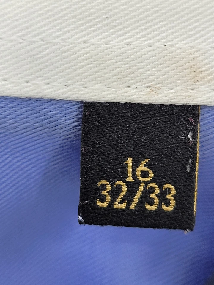 Donald J Trump Dress Shirt Mens 16 32/33 Blue White Collar French Cuff Button Up - Image 3 of 4