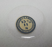 GLASS POCKET WATCH CRYSTAL HUNTER CASE SIZE 15 8/16 H 8 REPLACEMENT PART 56