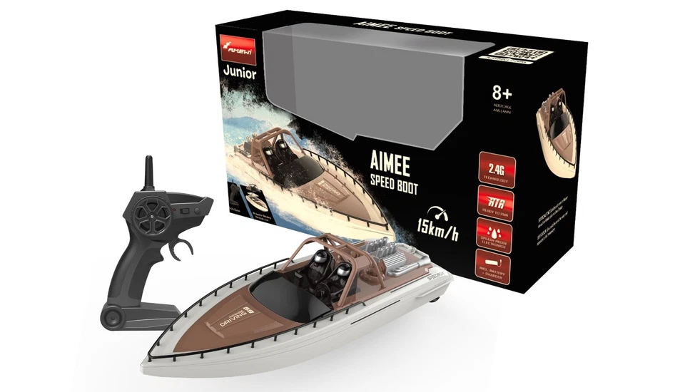 AIMEE SPEED BOOT 380MM Zweimotriger Daycruiser RTR  15 Km/h AMEWI 26101 - Bild 2 von 4