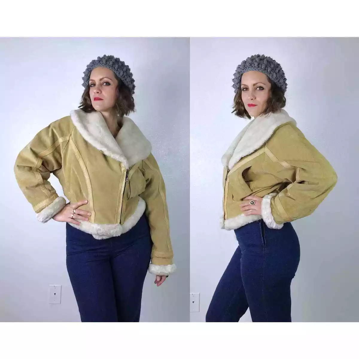 Aviator jacket shop womens vintage