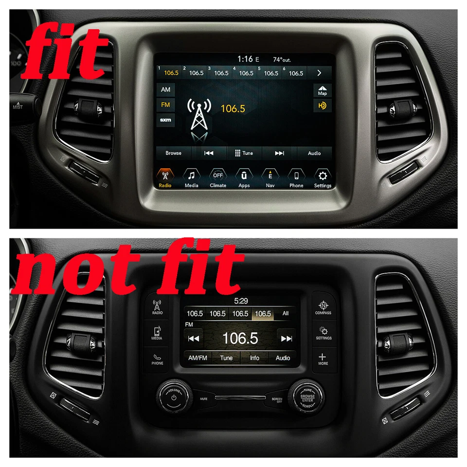 For Jeep Compass 2018 2019 2020 2021 Android CarPlay Stereo Radio GPS Player - Imagem 4 de 4