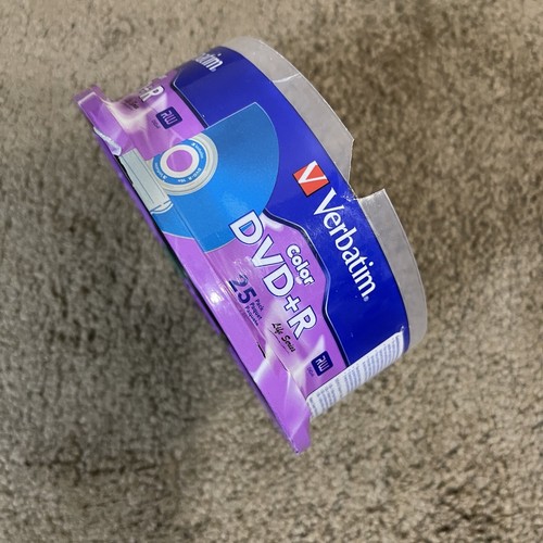 NEW SEALED Pack of 25 Verbatim Lightscribe DVD+R Color Background 4.7 GB 16x 1.2 - Picture 4 of 15