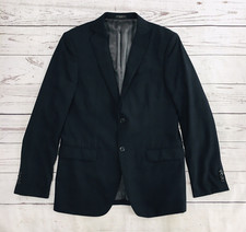 John Varvatos Bleecker Black Slim Fit Blazer Suit Jacket Mens Size 38R