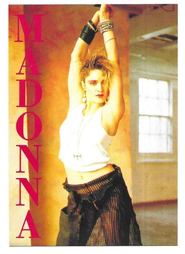 Carte postale photo Artiste - Madonna - Top Ten Card - années 87-90 - non circulé