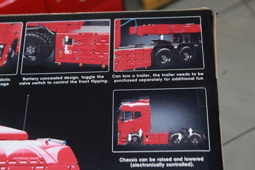 OO Mould King 19015 Zugmaschine LKW Klemmbausteine 4608 Teile 3 achs NEU OVP - Imagen 8 de 10