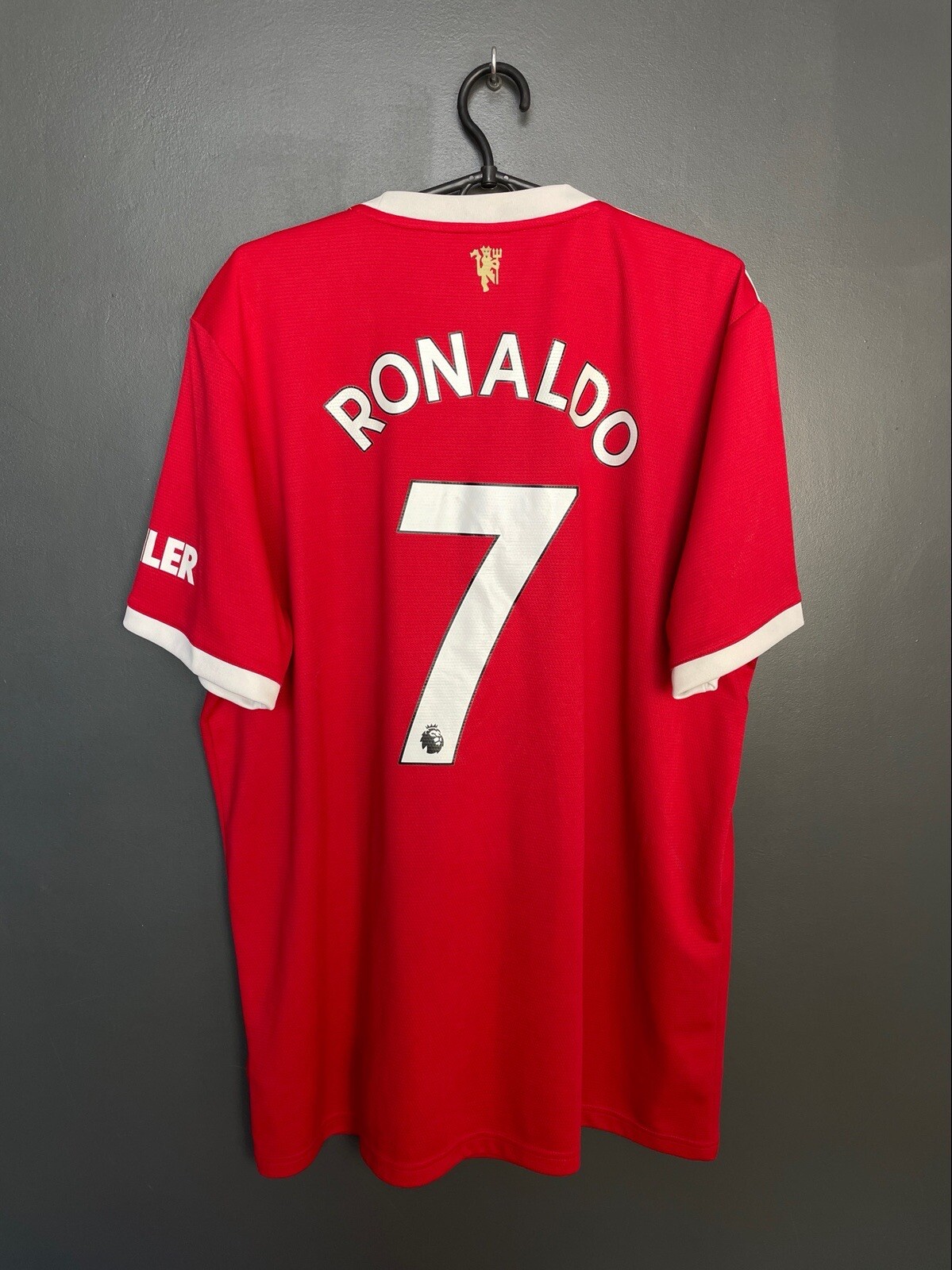 MANCHESTER UNITED 2021/2022 HOME FOOTBALL SHIRT #7 RONALDO ADIDAS JERSYE SIZE XL