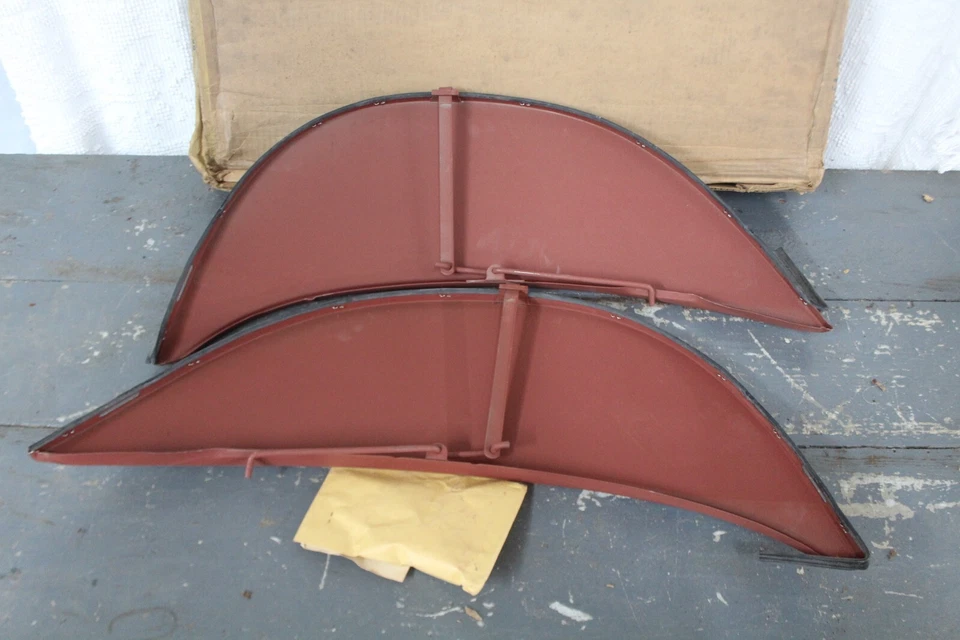 NOS FOXCRAFT Metal Fender Skirts 1966 FORD FALCON - Изображение 3 из 4