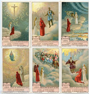 CHROMOS. LIEBIG . SERIE.  DANTE. DIE GÖTTLICHE KOMÖDIE. LE PARADIS. HEAVEN