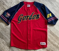Men’s Large Chase Authentics Jeff Gordon Baseball Jersey NASCAR Dupont