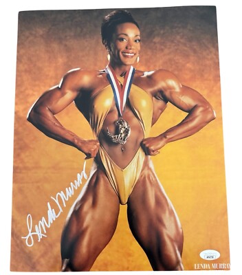 masyama3Sliver Queen(英)＆Stasis(LB:英) LENDA MURRAY SIGNED 11X14 PHOTO JSA COA 8X MRS OLYMPIA WINNER RACC