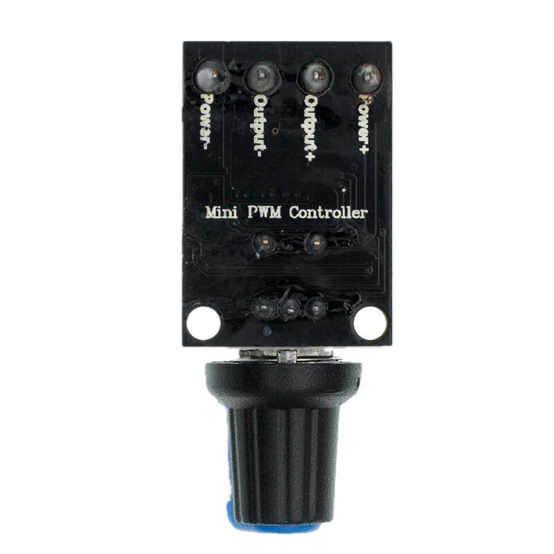 DC PWM Snelheidsregelaar – 5V–28V – 5A – Motorregeling – Met Potentiometer En Zekering – Omgekeerde Polariteit Bescherming