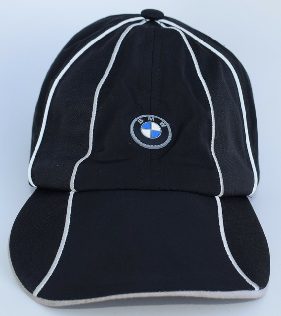 BMW Athletics Lightweight Baseball Cap Hat Adjustable Black Soft ...