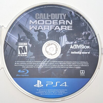 Call of Duty: Modern Warfare - PlayStation 4, PS4 - Disc Only, Good Condition