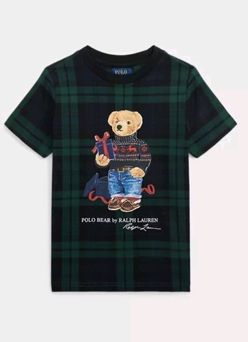 Polo Ralph Lauren Boys 10-12 P Sweater & Polo Bear Plaid Tshirt - Picture 2 of 3