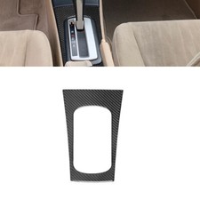 Carbon Fiber Console Gear Shift Panel Frame Trim Cover For Honda Civic 2003-05