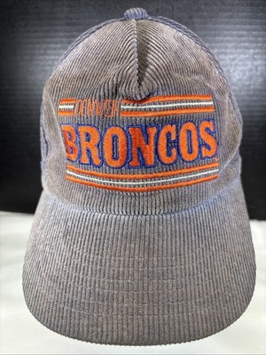 Vintage-Denver Broncos Drew Pearson Split Bar Youngan Snapback-Corduroy Hat/Cap
