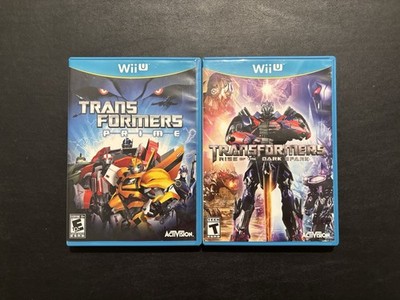 Transformers: Rise of the Dark Spark & Prime In Cases Nintendo Wii U Tested Work