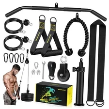  Pulley System, Weight Cable Pulley System for Home Black 3.0 Pulley System Gym